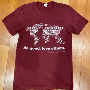 Maroon Canvas T Shirt